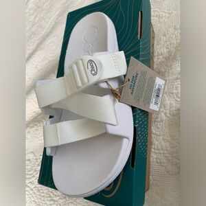 White women’s sandals